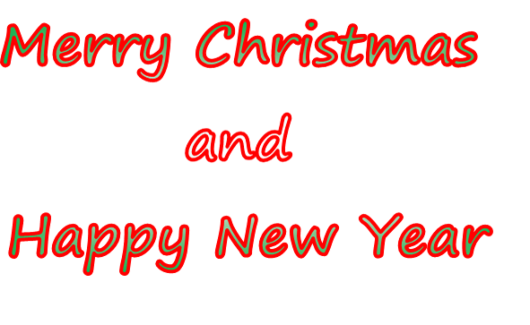 Merry Christmas and Happy New Year