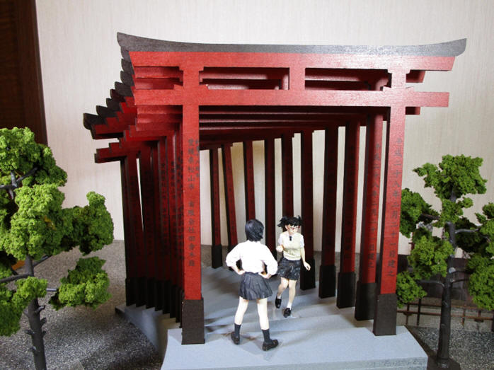 Torii of Japanese shrine