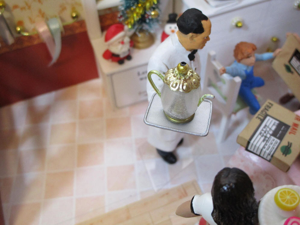 Master brought tea pot